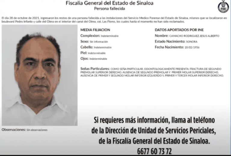Hallan cuerpo del periodista Jesús Alberto Camacho tras 5 años de búsqueda en Culiacán