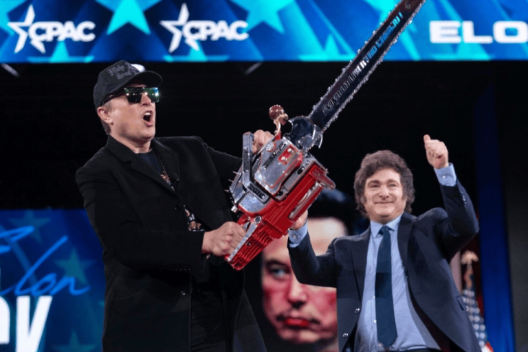 Javier Milei y Elon Musk unen fuerzas en la CPAC: motosierras, criptomonedas y política ultraconservadora