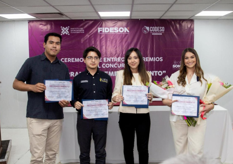 Sonora impulsa el emprendimiento juvenil con más de un millón de pesos en premios