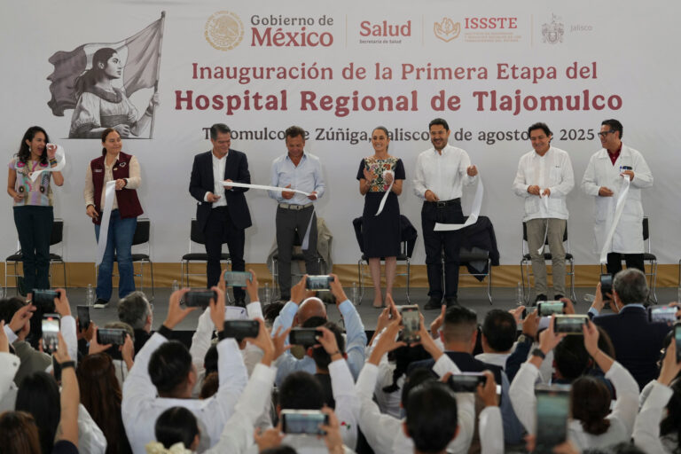 Sheinbaum inaugura Hospital Regional del ISSSTE en Jalisco que beneficiará a 380 mil derechohabientes