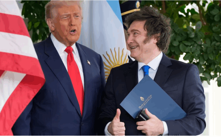 Trump celebra victoria de Milei: ‘Le hizo ganar mucho dinero a EE.UU.