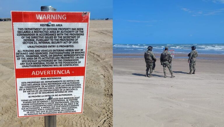 México Retira Letreros de “Propiedad del Departamento de Defensa” de EE.UU. en Playa Bagdad