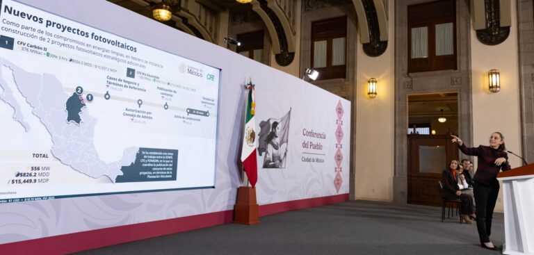 Sheinbaum lanza plan para generar 6 mil megawatts y recuperar el control estatal de la energía