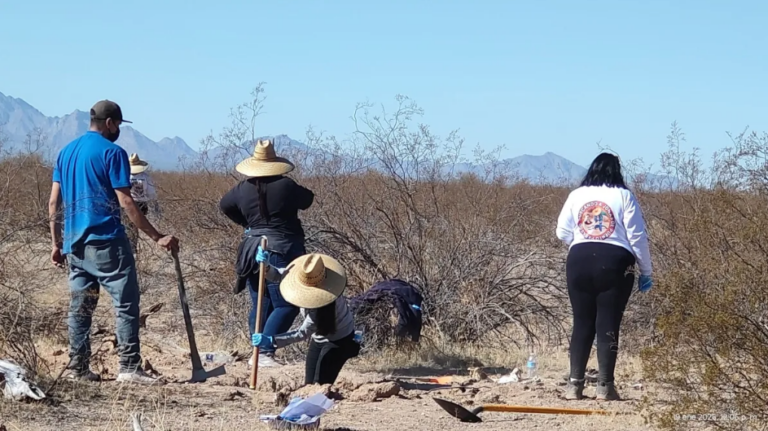 Hallan “panteón clandestino” en Sonora con 22 osamentas; restos tienen hasta 15 años.