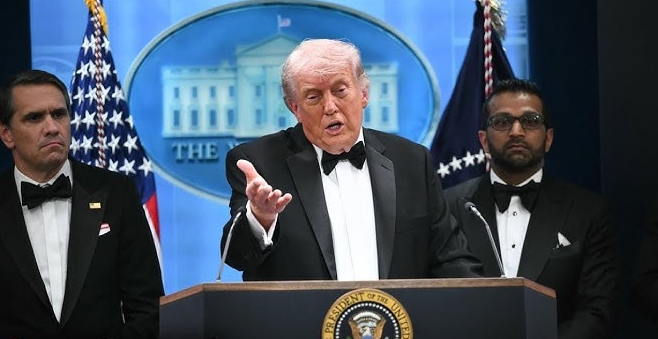 Trump califica a agresor de “enfermo anticristiano” tras tiroteo en cena de corresponsales