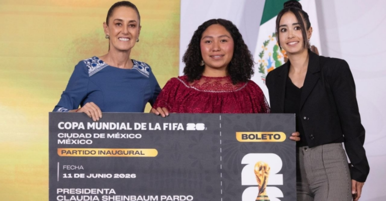 Talento de la sierra: joven de Veracruz gana el boleto de Sheinbaum para el Mundial