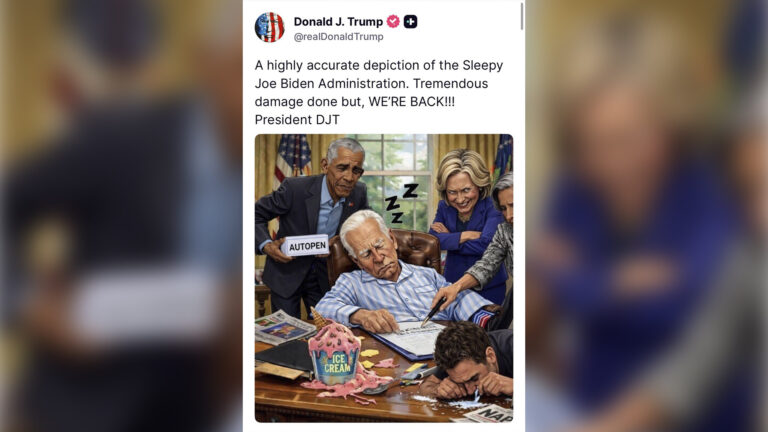 Guerra digital: Trump lanza ataque de alta tensión con IA contra la dinastía Biden