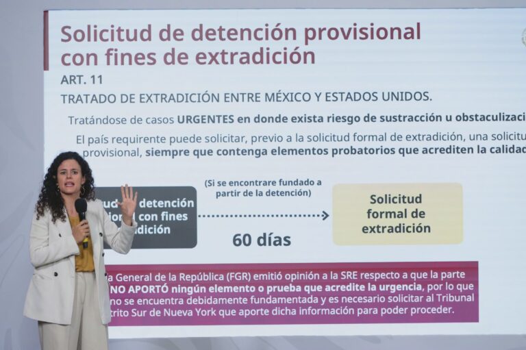 México frena detenciones por el Caso Sinaloa al denunciar vacío legal en peticiones de EE.UU.