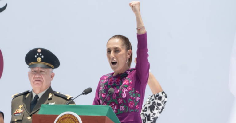 “El narcogobierno fue el de Calderón”: Sheinbauer arremete desde el Monumento a la Revolución